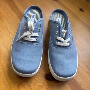 Keds slip on sneakers vintage size 7.5 blue denim/canvas